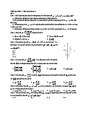 5 Đề thi thử THPT Quốc gia môn Toán - Trường THPT Lương Đắc Bằng